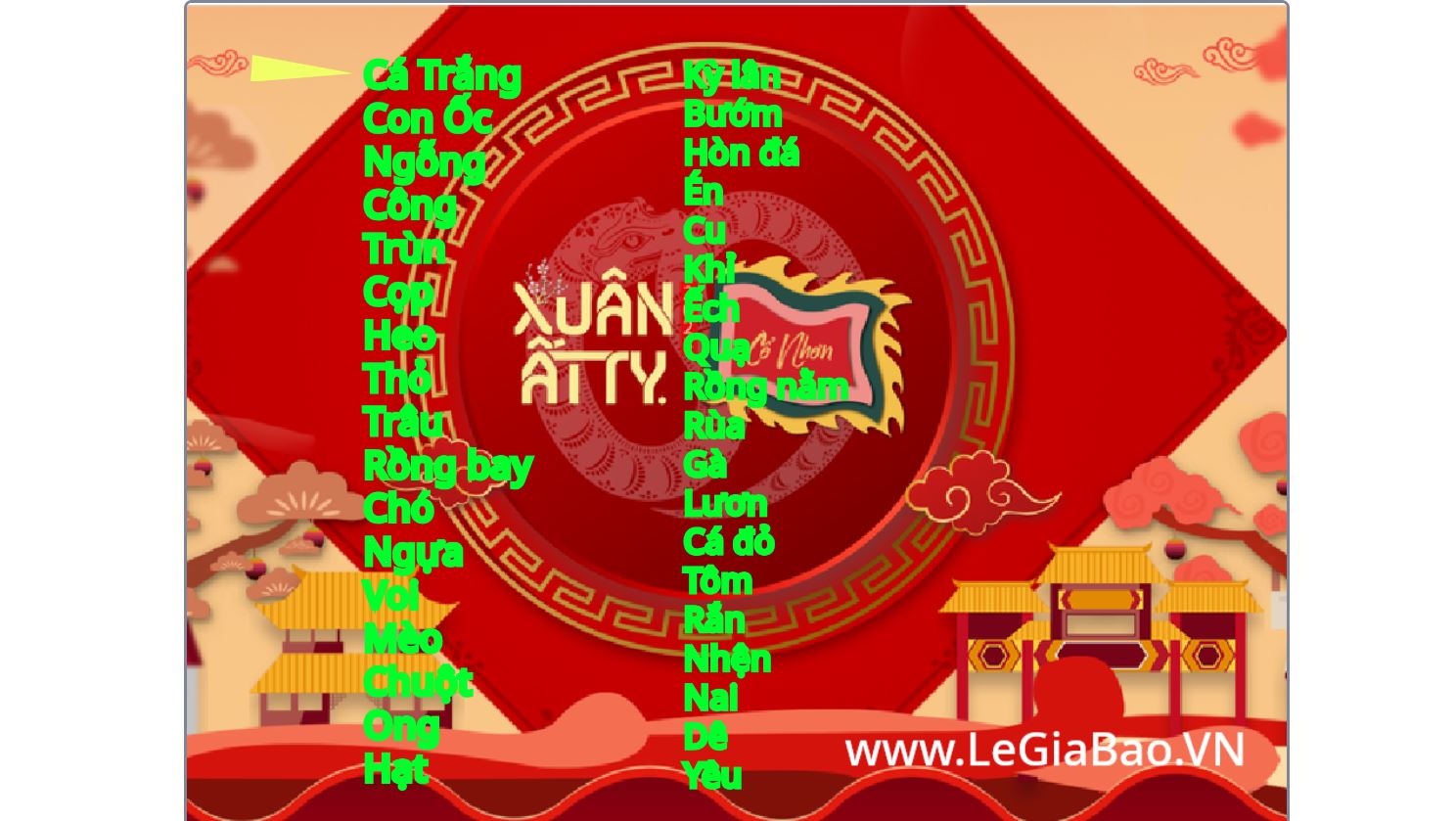 Game Xổ Cổ Nhơn (ngẫu nhiên)